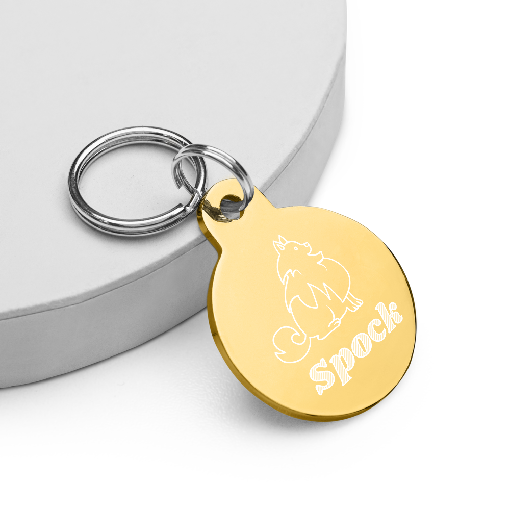 【Dog狗狗】客製化黃銅雕刻項圍名牌 Customized Engraved Pet ID tag