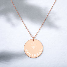 Load image into Gallery viewer, 【Free Shipping】Ethereal Ethereal | Engraved Silver Disc Necklace Engraved Silver Disc Necklace 

