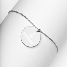 將圖片載入圖庫檢視器 【Free Shipping】I Love MIRROR Engraved Silver Disc Necklace 雕刻純銀圓形項鍊
