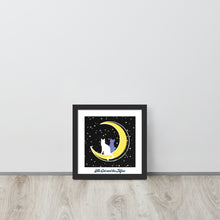 Load image into Gallery viewer, The Moon and The Cat | Renewable Wooden Framed Matte Poster Framed Matte Poster 
