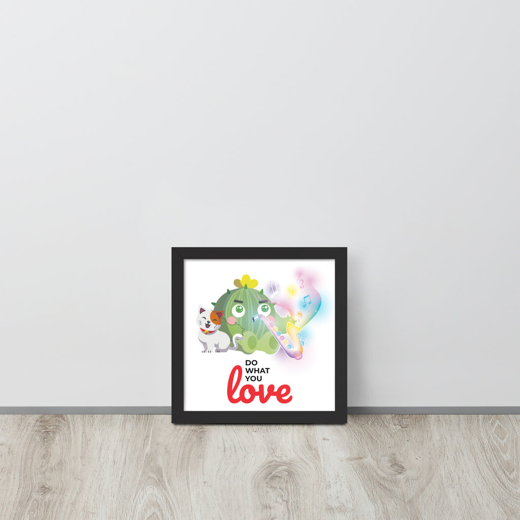 Do What You Love | 可再生木製框架啞光海報 Framed Matte Poster