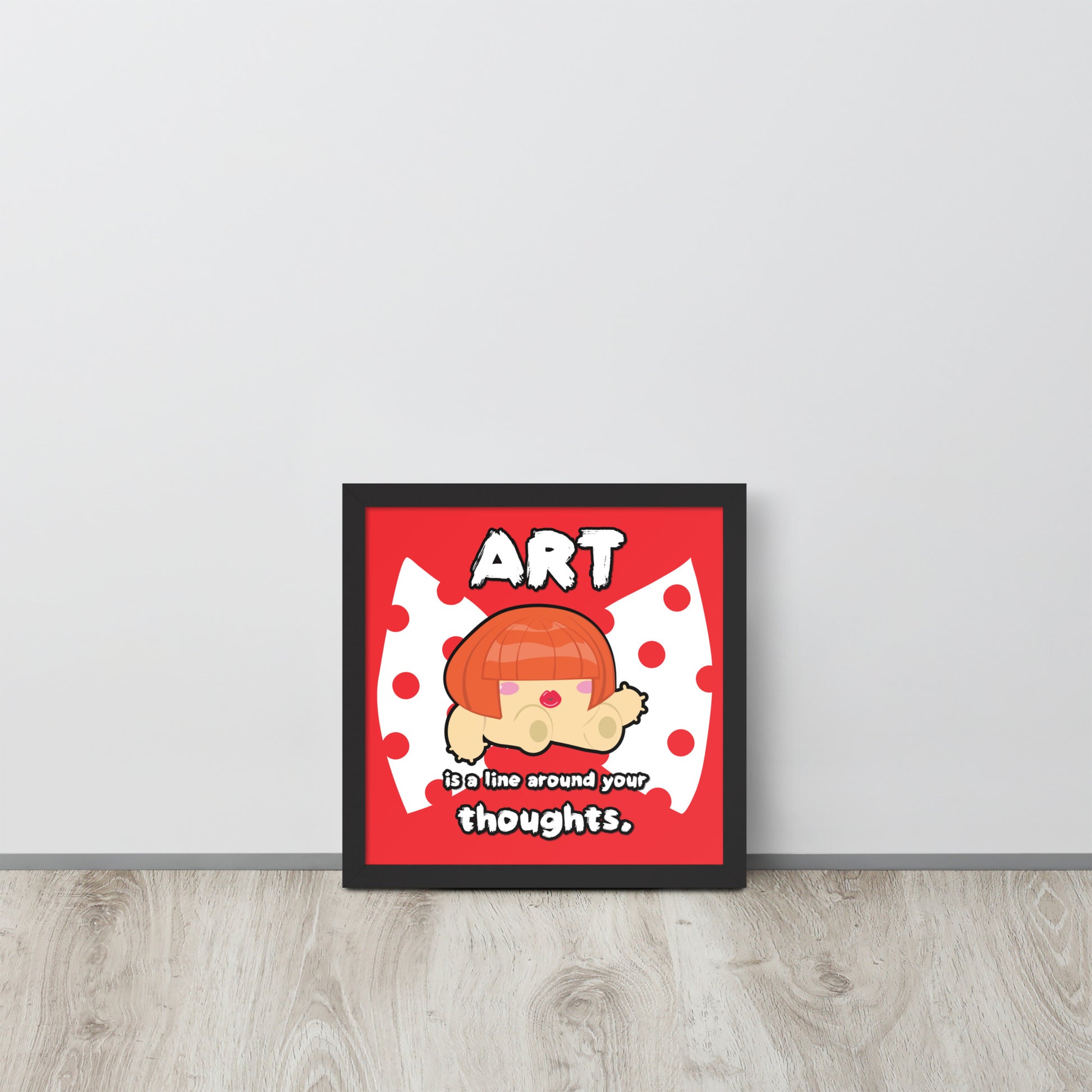 Art is a Line Around Your Thoughts | 木製框架啞光海報 Framed Matte Poster