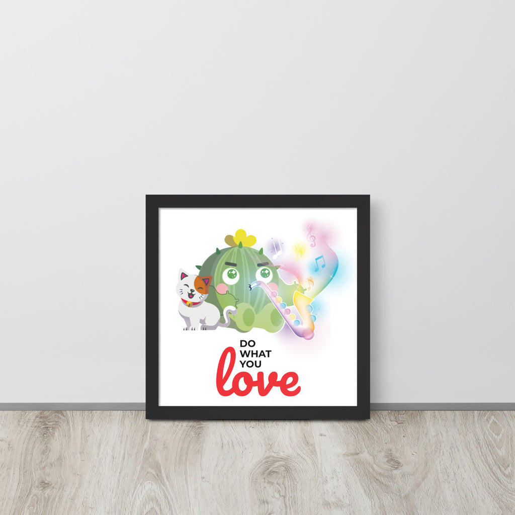 Do What You Love | 可再生木製框架啞光海報 Framed Matte Poster