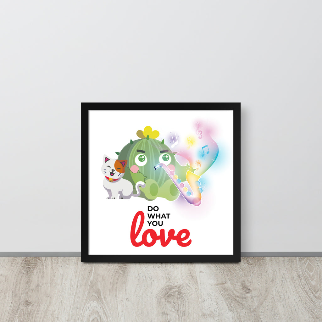 Do What You Love | 可再生木製框架啞光海報 Framed Matte Poster