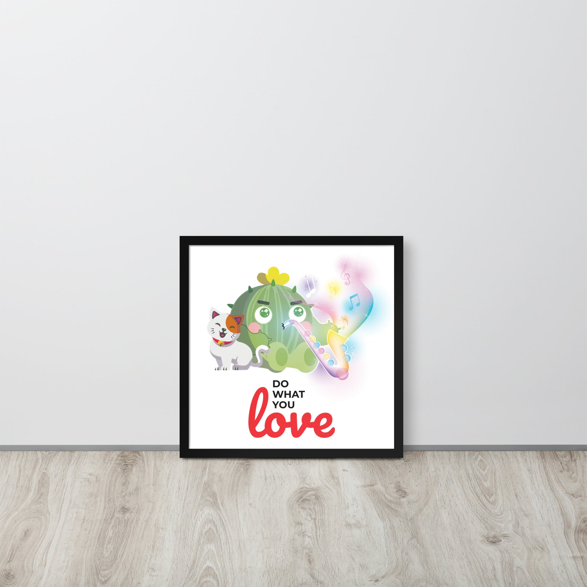 Do What You Love | 可再生木製框架啞光海報 Framed Matte Poster