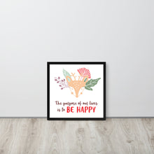 画像をギャラリービューアに読み込む, Be Happy | 可再生木製框架啞光海報 Framed Matte Poster
