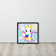 Load image into Gallery viewer, Rainbow Rabbit | 可再生木製框架啞光海報 Framed Matte Poster
