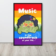 將圖片載入圖庫檢視器 Music is Life Soundtrack | 可再生木製框架啞光海報 Framed Matte Poster
