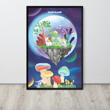 Load image into Gallery viewer, Plump Planet Inspiration from the Galaxy | Renewable Wooden Framed Matte Poster Framed Matte Poster
