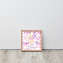 Load image into Gallery viewer, Sakura Pink Cactus Lady | Renewable Wooden Framed Matte Poster Framed Matte Poster
