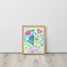 Load image into Gallery viewer, Rock Cactus Boy | Renewable Wooden Framed Matte Poster Framed Matte Poster
