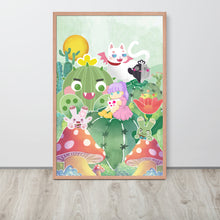 画像をギャラリービューアに読み込む, Plump Cactus Forest | 可再生木製框架啞光海報 Framed Matte Poster
