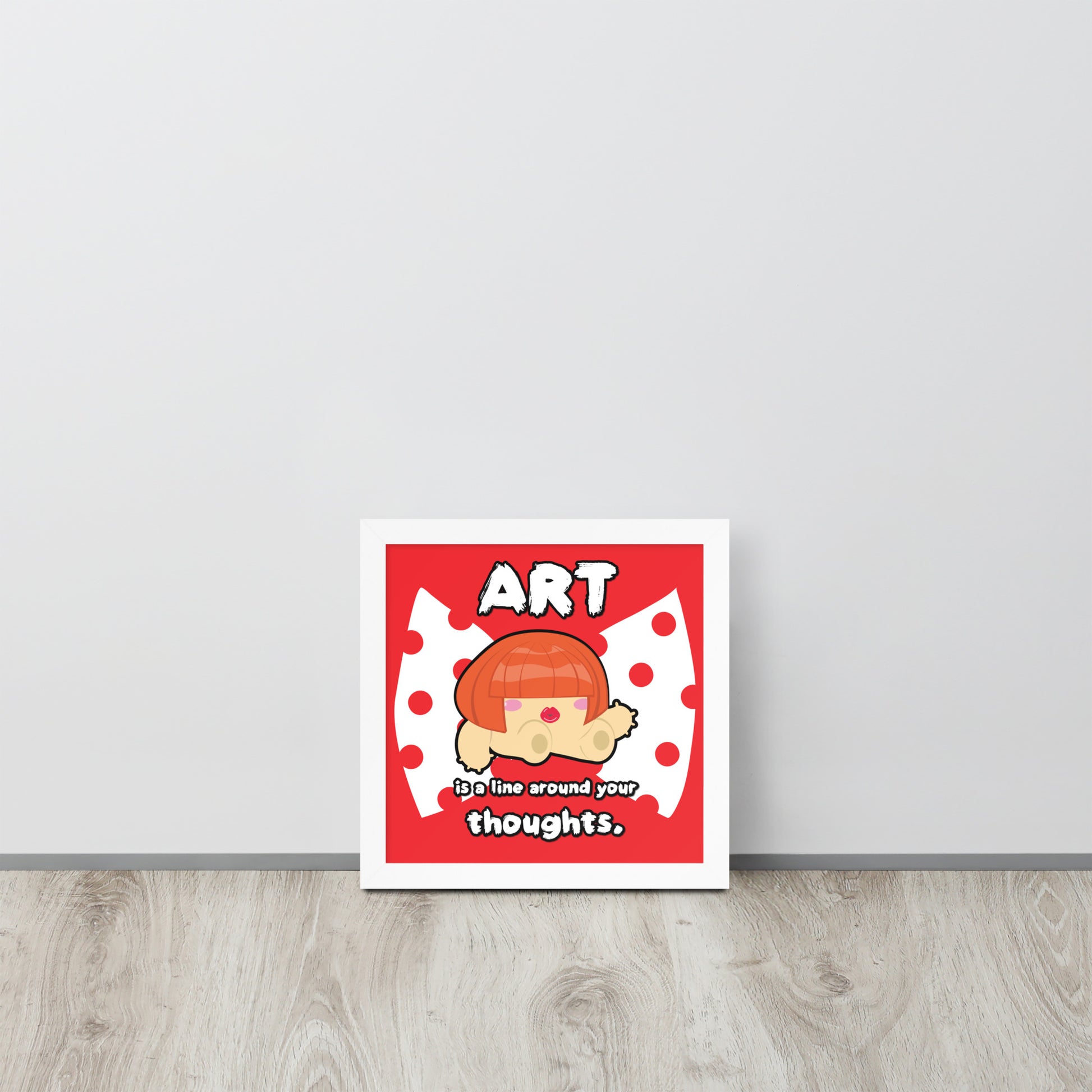 Art is a Line Around Your Thoughts | 木製框架啞光海報 Framed Matte Poster