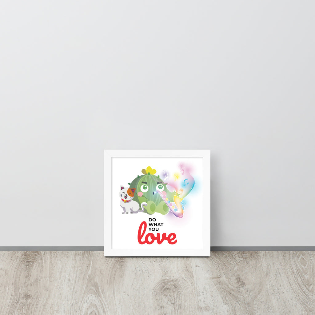 Do What You Love | 可再生木製框架啞光海報 Framed Matte Poster