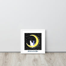 Load image into Gallery viewer, The Moon and The Cat | Renewable Wooden Framed Matte Poster Framed Matte Poster 
