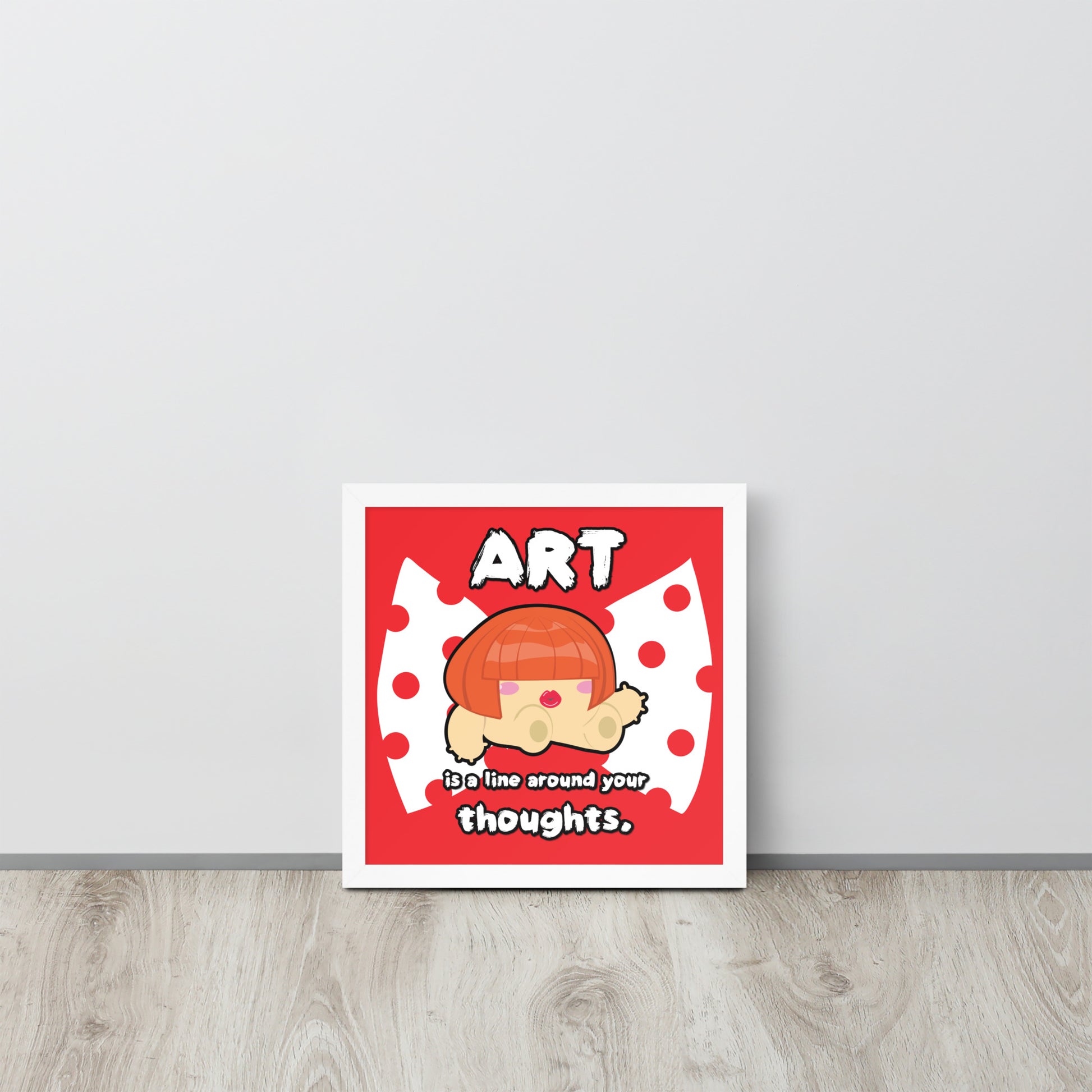 Art is a Line Around Your Thoughts | 木製框架啞光海報 Framed Matte Poster