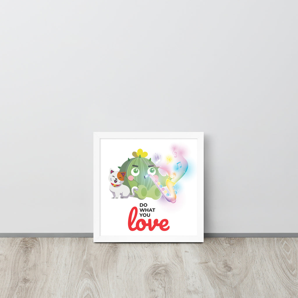 Do What You Love | 可再生木製框架啞光海報 Framed Matte Poster