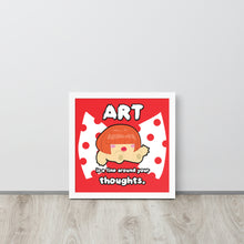 將圖片載入圖庫檢視器 Art is a Line Around Your Thoughts | 木製框架啞光海報 Framed Matte Poster
