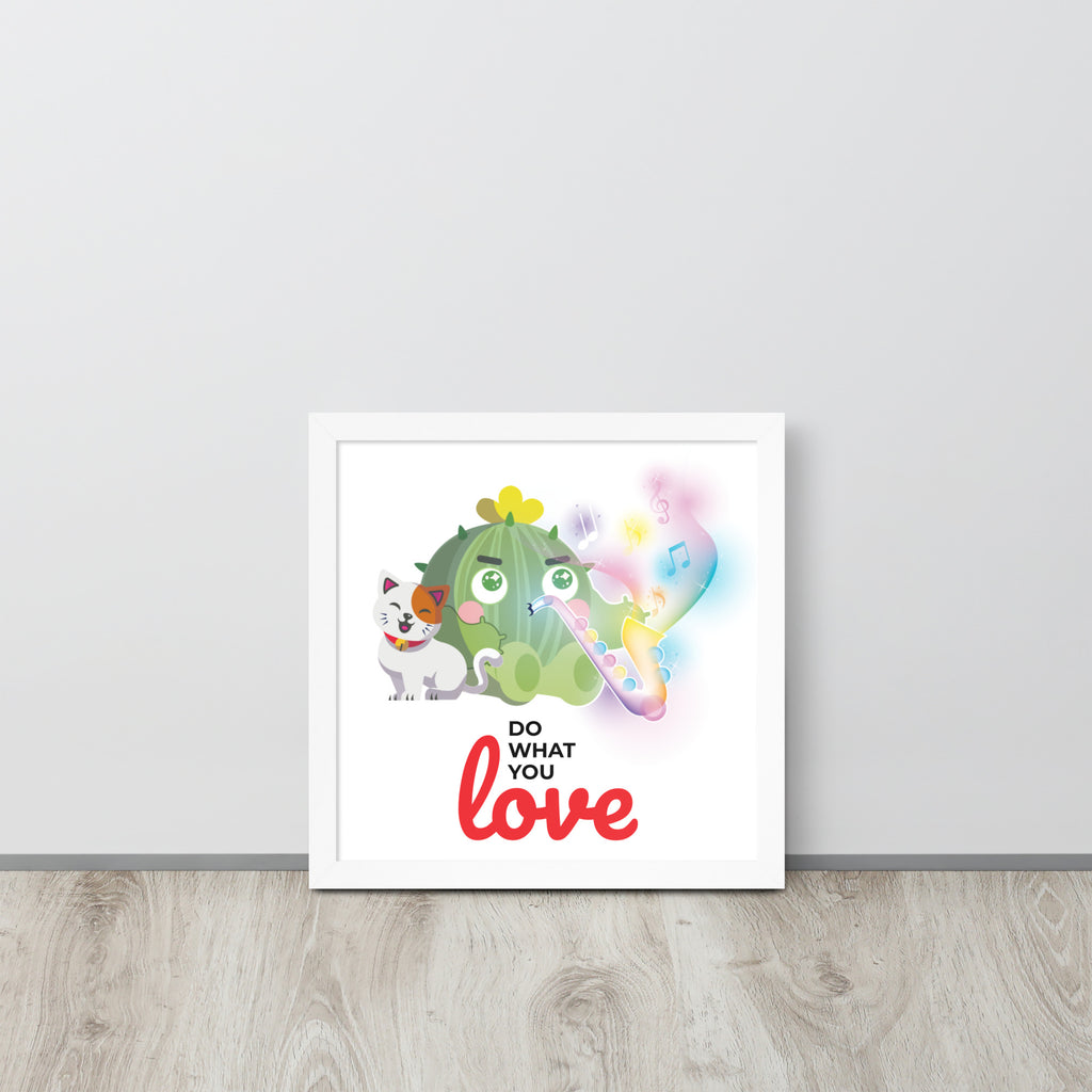 Do What You Love | 可再生木製框架啞光海報 Framed Matte Poster