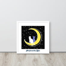 將圖片載入圖庫檢視器 The Moon and The Cat | 可再生木製框架啞光海報 Framed Matte Poster
