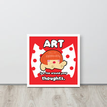將圖片載入圖庫檢視器 Art is a Line Around Your Thoughts | 木製框架啞光海報 Framed Matte Poster
