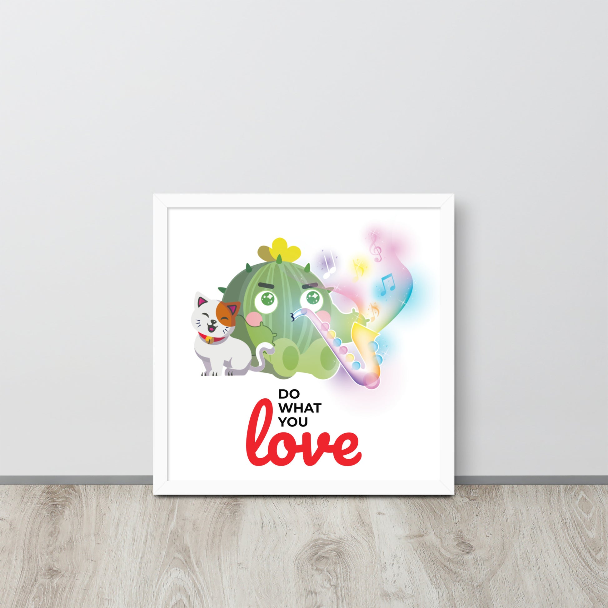 Do What You Love | 可再生木製框架啞光海報 Framed Matte Poster
