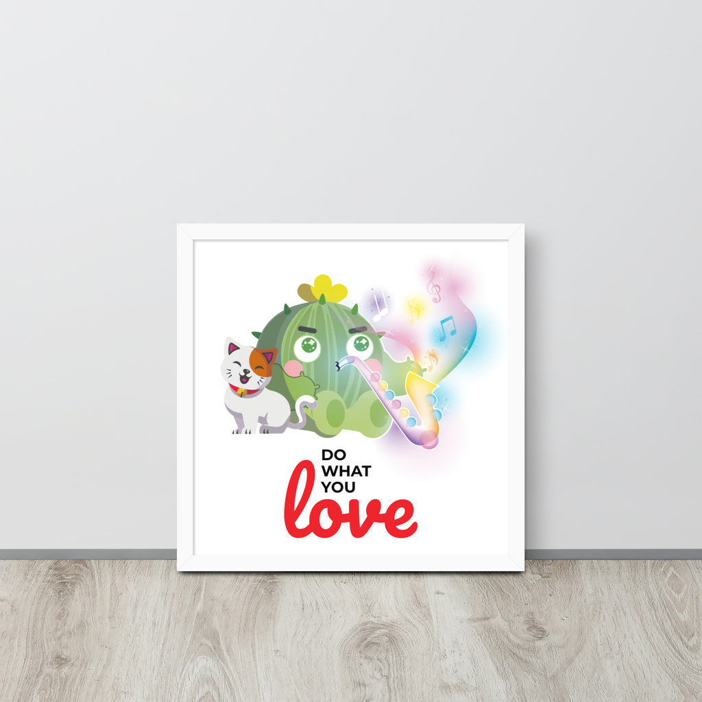 Do What You Love | 可再生木製框架啞光海報 Framed Matte Poster