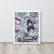 Load image into Gallery viewer, Rock Robot Cactus Boy Poster | Renewable Wooden Framed Matte Poster Framed Matte Poster
