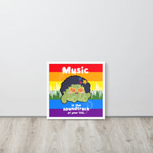 画像をギャラリービューアに読み込む, Music is Life Soundtrack | 可再生木製框架啞光海報 Framed Matte Poster
