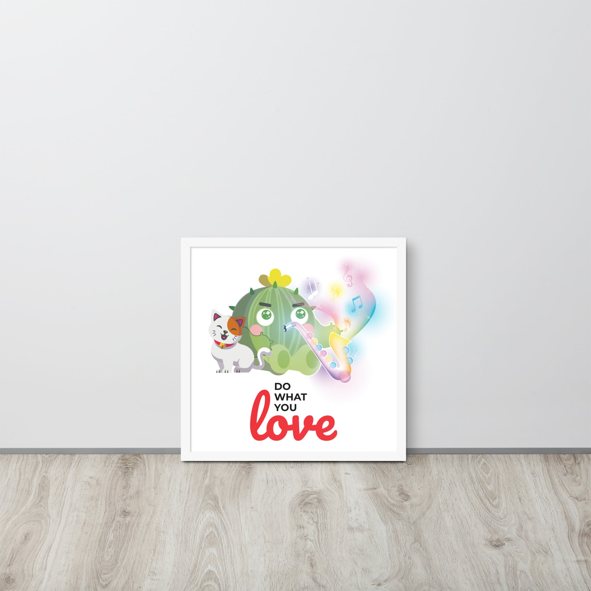 Do What You Love | 可再生木製框架啞光海報 Framed Matte Poster