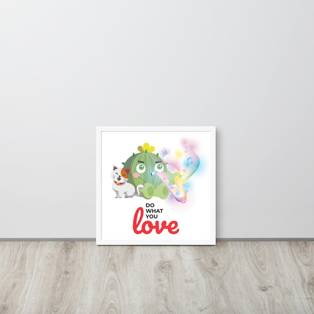 Do What You Love | 可再生木製框架啞光海報 Framed Matte Poster