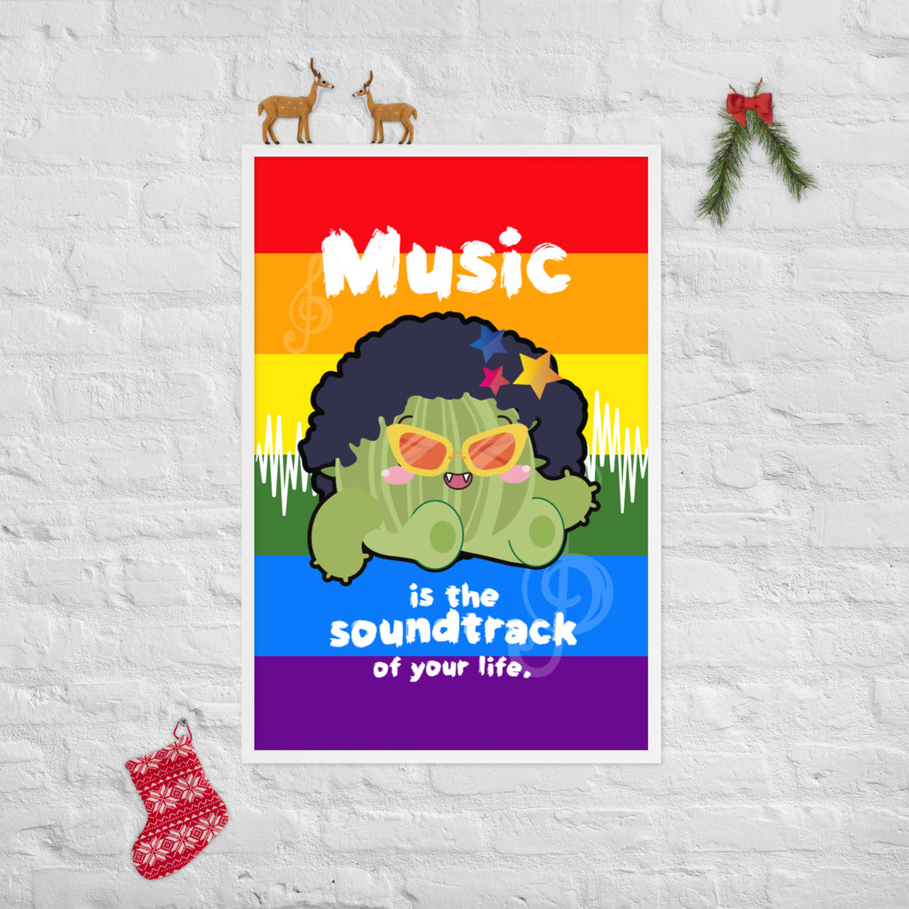 Framed poster