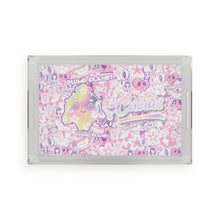 Load image into Gallery viewer, Sakura Pink Cactus | Acrylic Serving Tray
