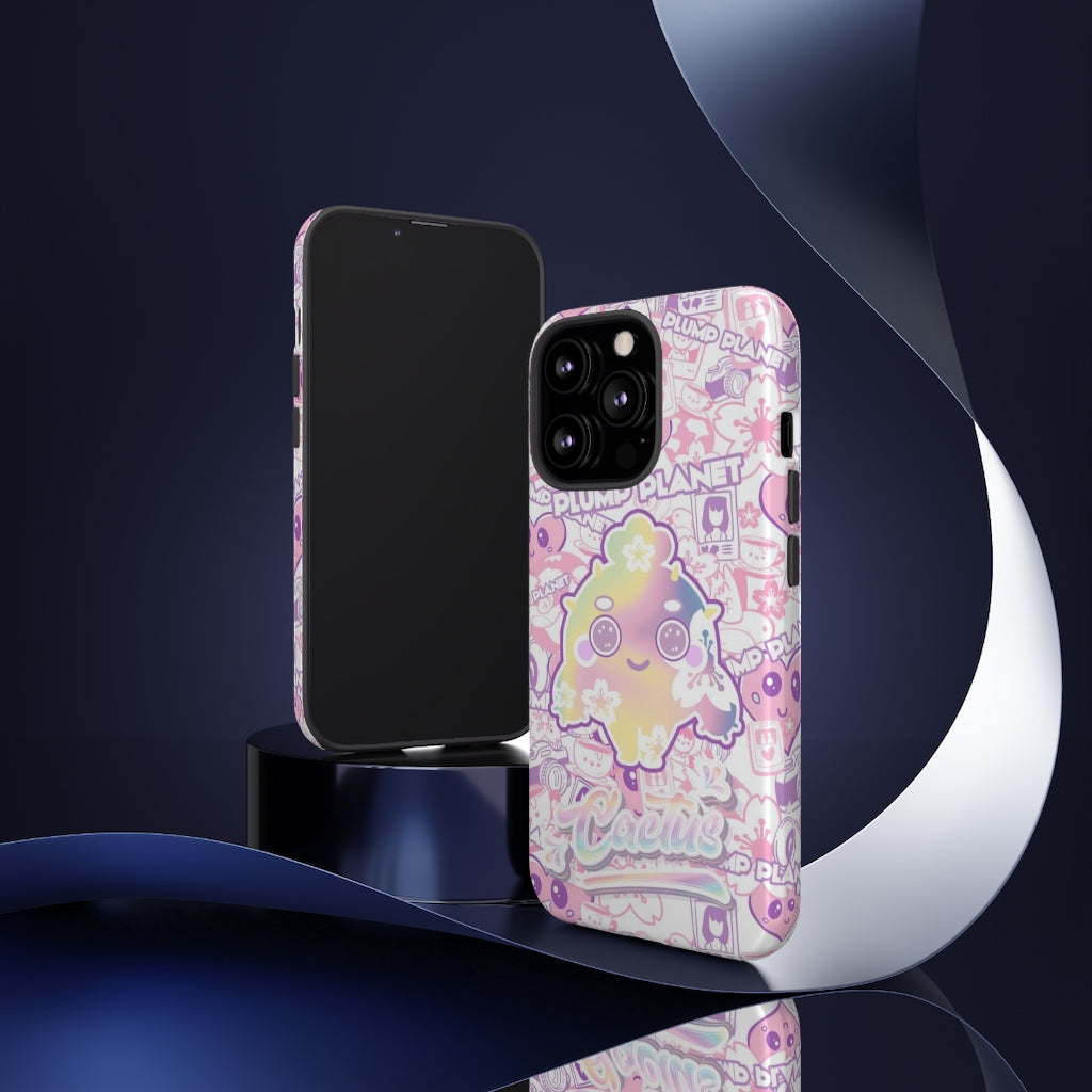 【iPhone/Samsung】Sakura Pink Cactus｜防摔雙層特強硬殼 Tough Case