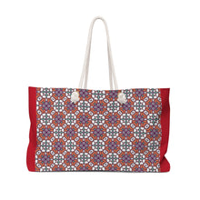 Load image into Gallery viewer, 【Free Shipping】Red Color Pattern | Oversized Weekender Bag
