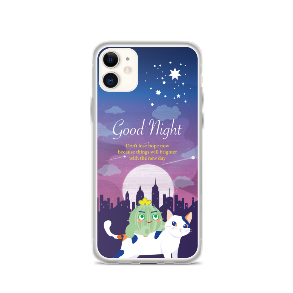 【iPhone】Good Night - Phone Clear Case