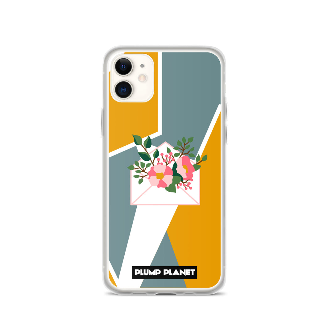 【iPhone】Letter with Flower | Printing Stamp Phone Clear Case