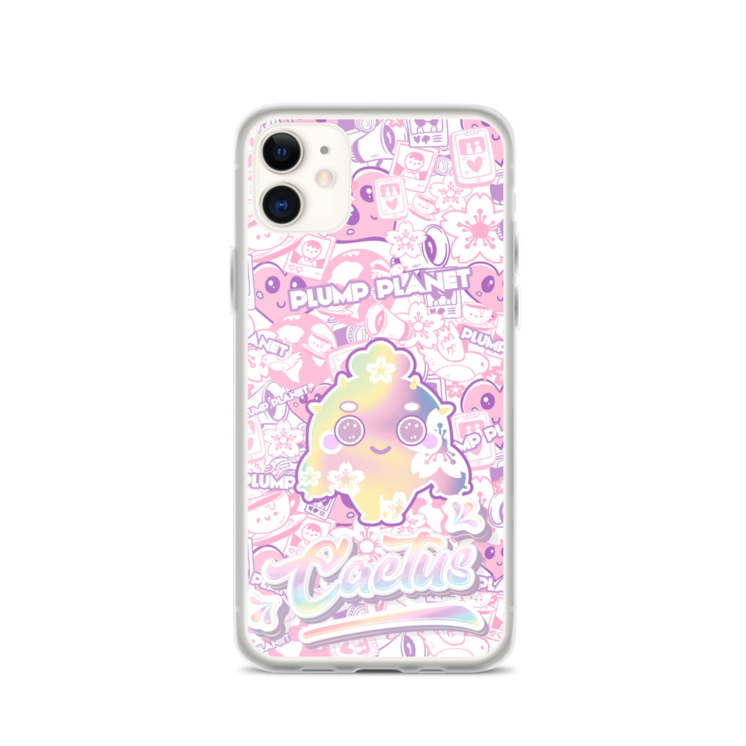【iPhone】Sakura Pink Cactus - Phone Clear Case