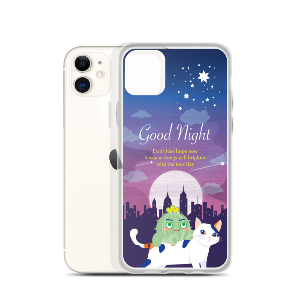 【iPhone】Good Night - Phone Clear Case