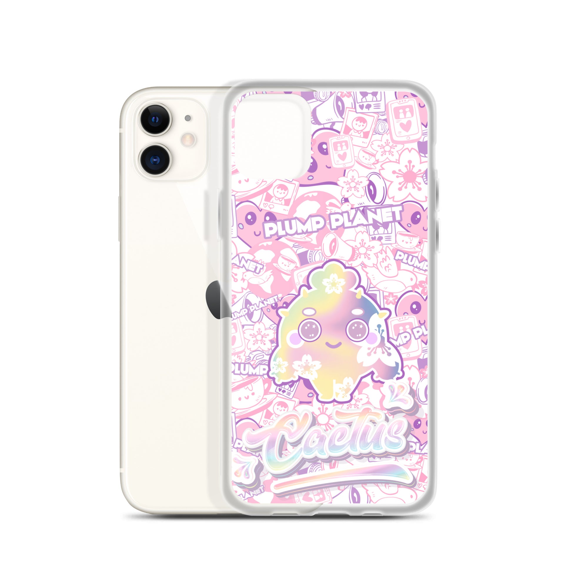 【iPhone】Sakura Pink Cactus - Phone Clear Case