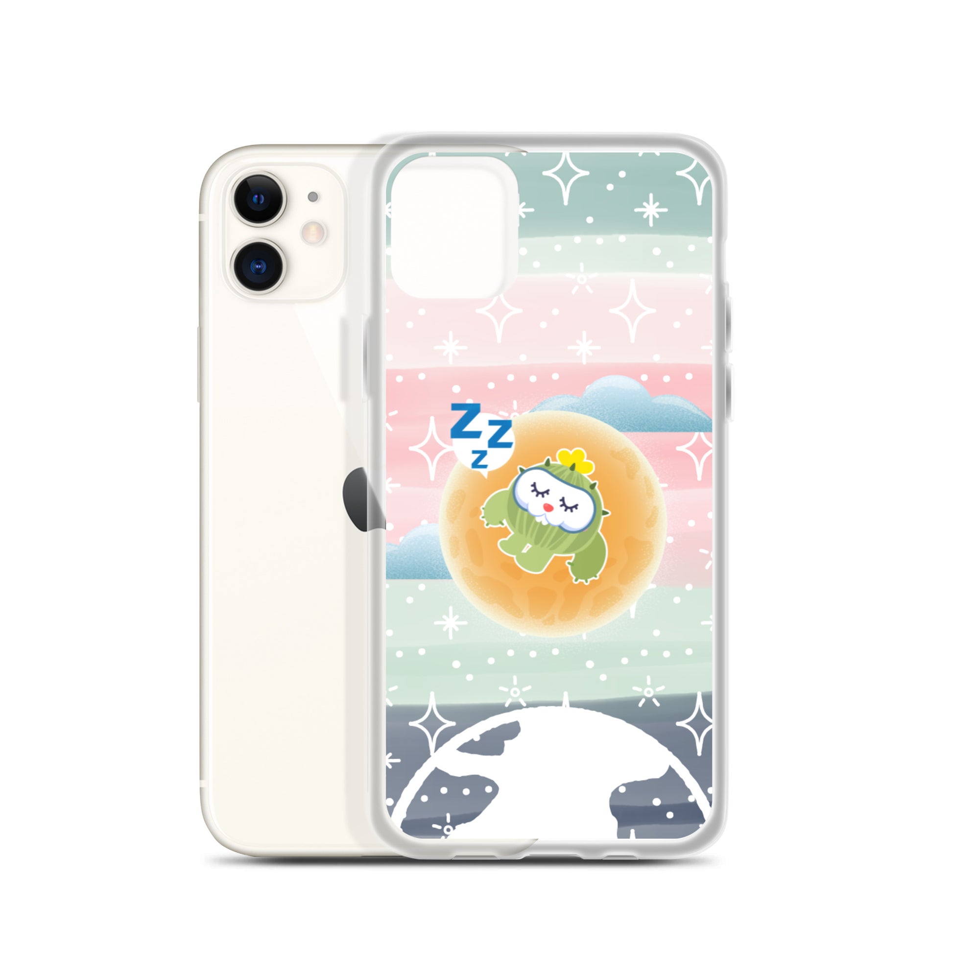 【iPhone】Sleeping on The Moon - Phone Clear Case