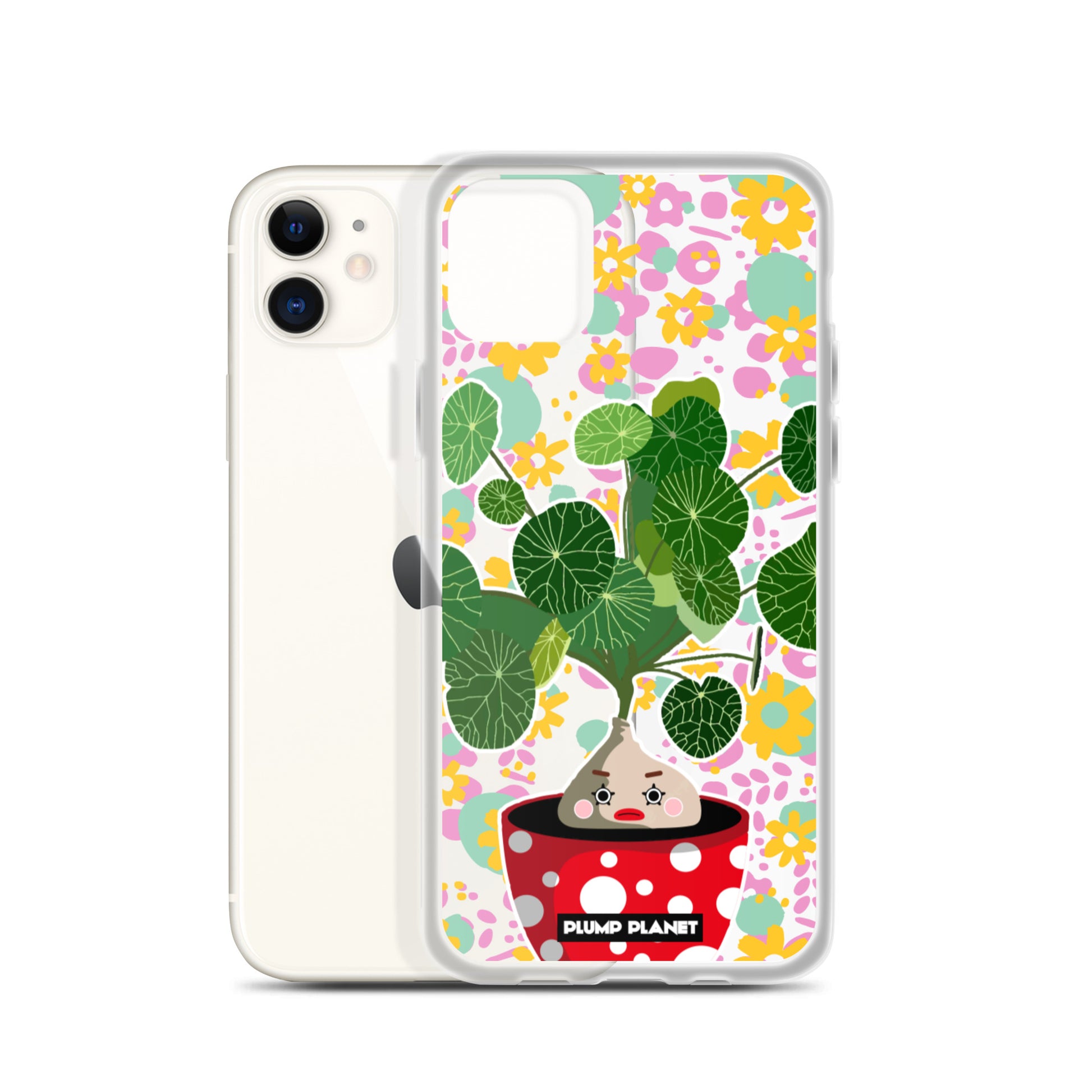 【iPhone】Colorful Forest Pot Plant - Phone Clear Case