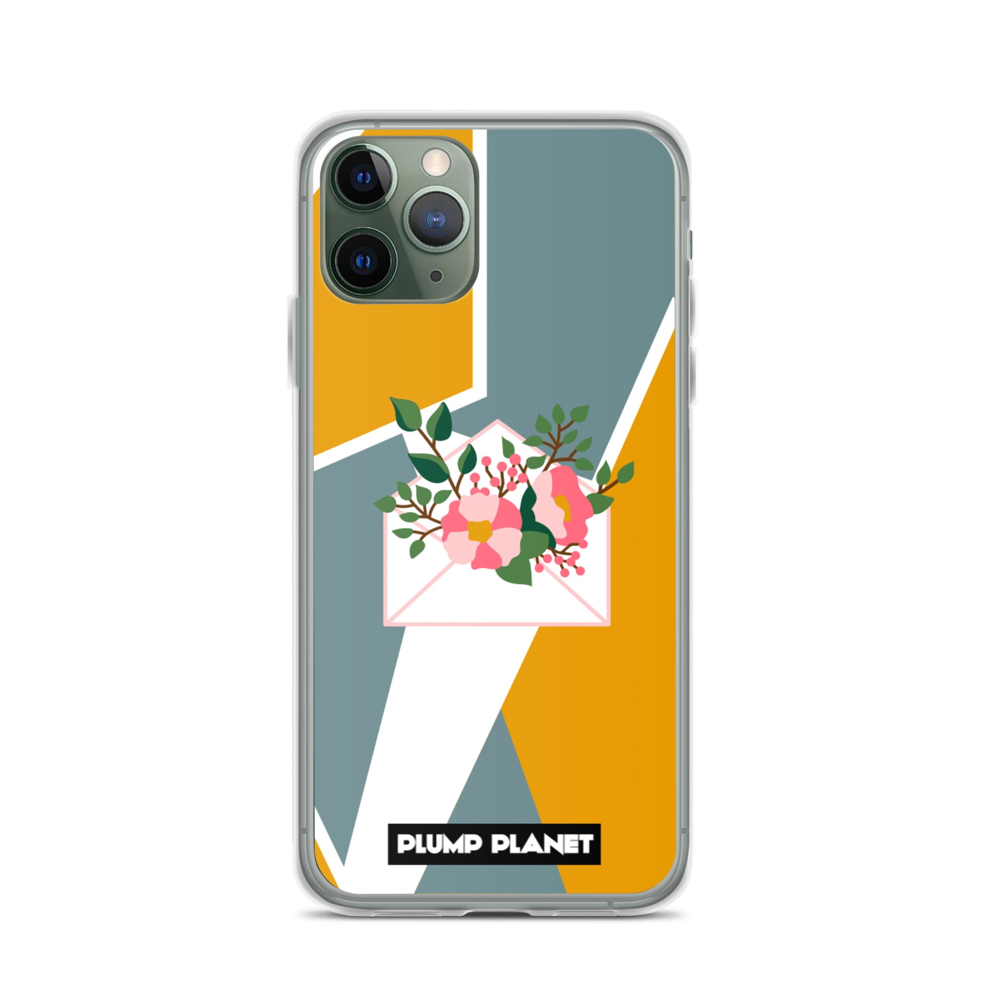 【iPhone】Letter with Flower | Printing Stamp Phone Clear Case