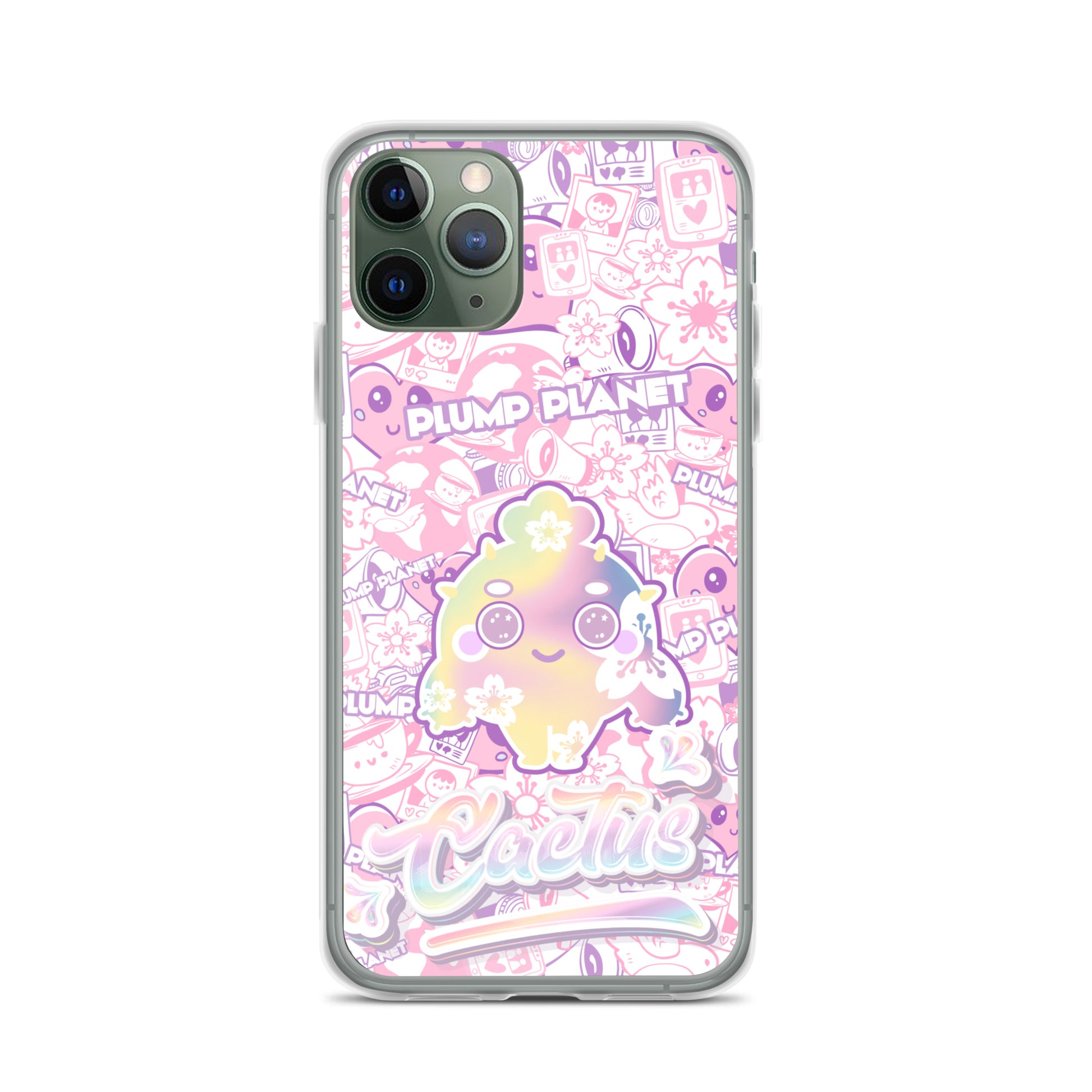 【iPhone】Sakura Pink Cactus - Phone Clear Case