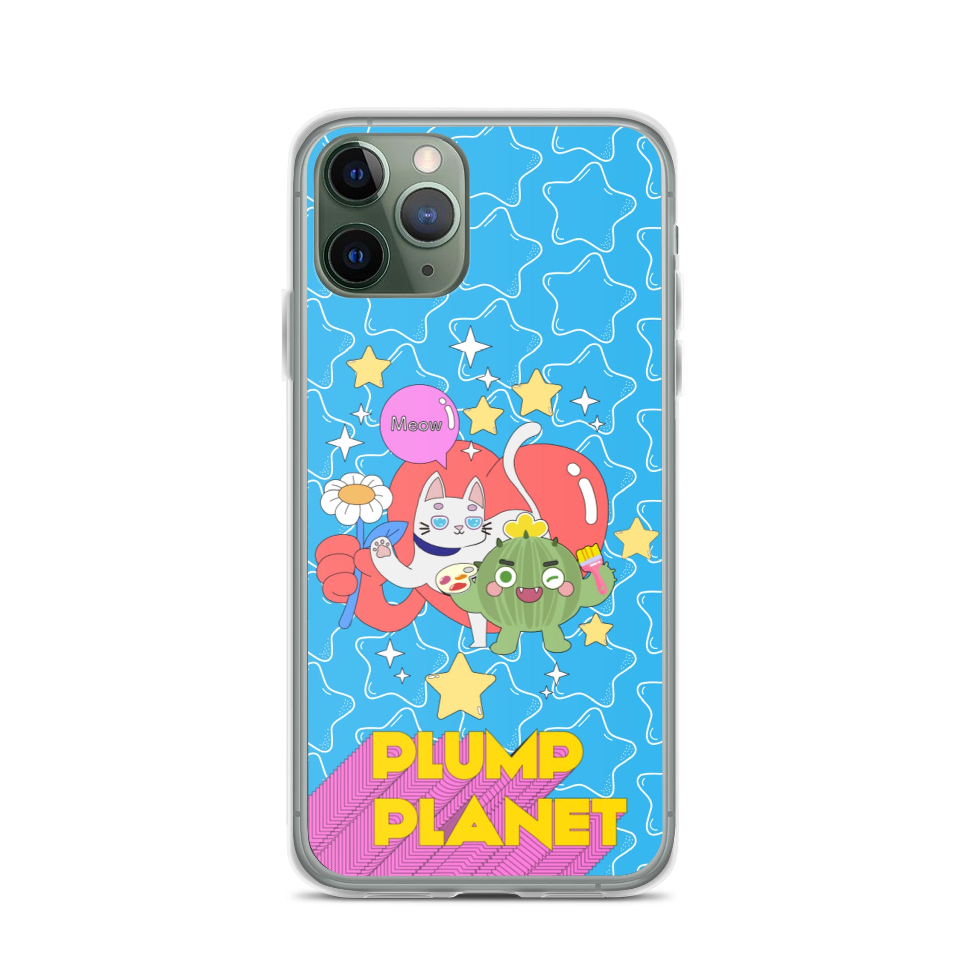 【iPhone】Cactus Press B to Meow - Phone Clear Case