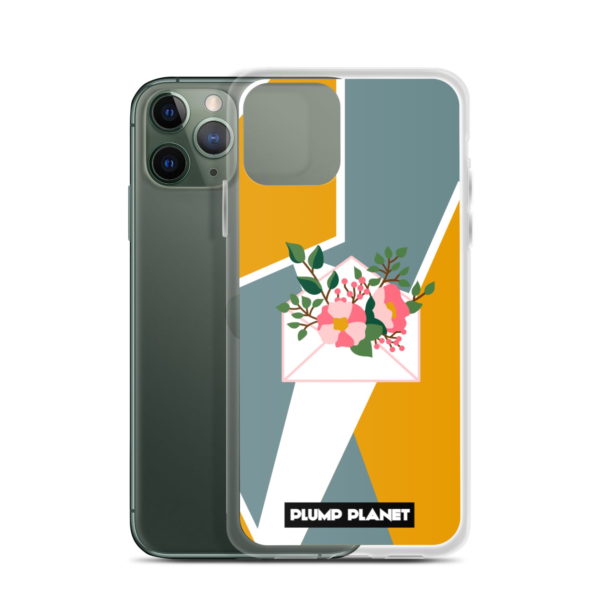 【iPhone】Letter with Flower | Printing Stamp Phone Clear Case