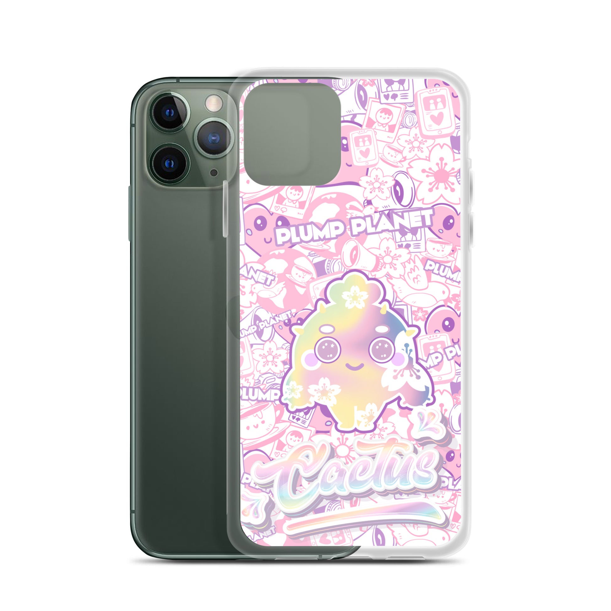 【iPhone】Sakura Pink Cactus - Phone Clear Case