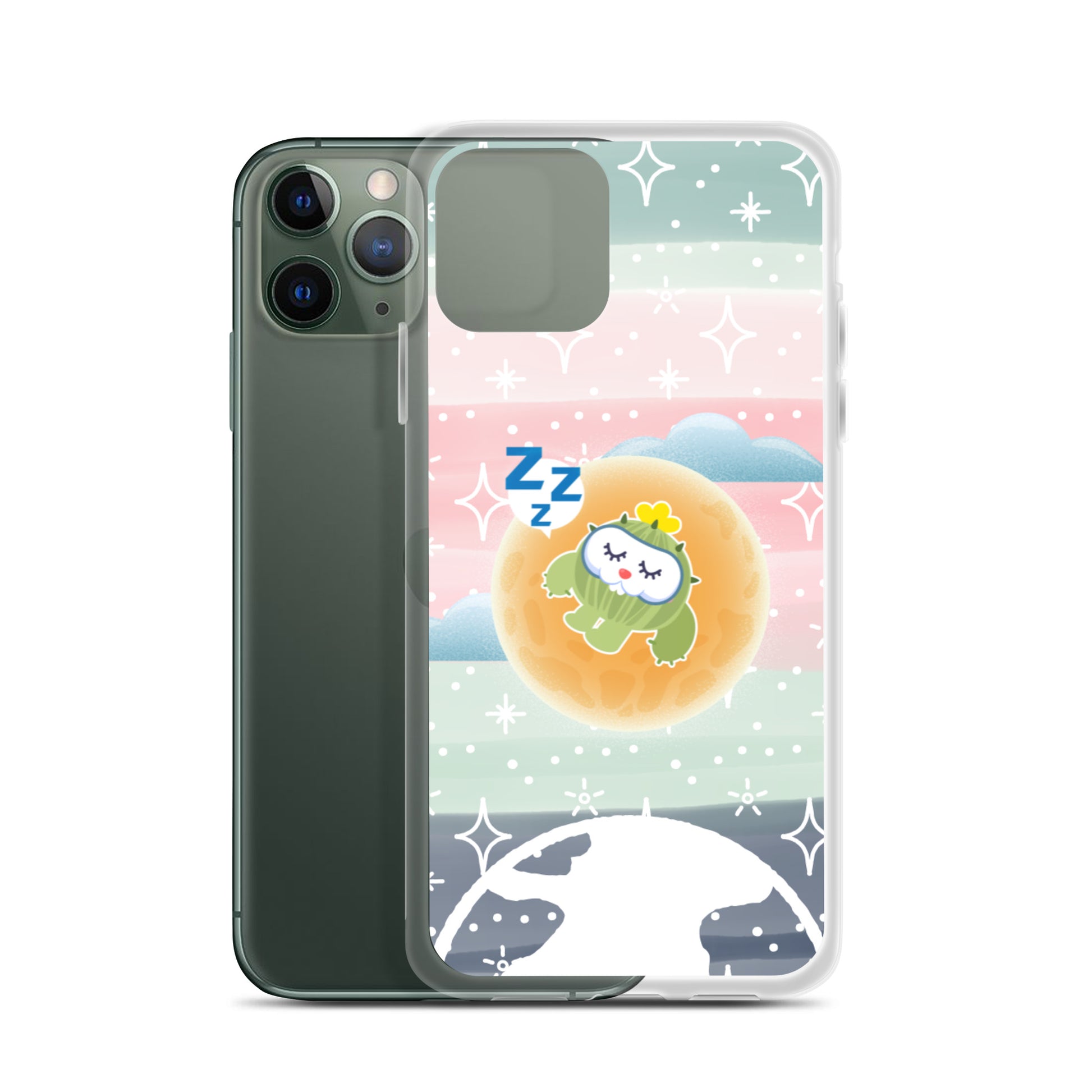 【iPhone】Sleeping on The Moon - Phone Clear Case