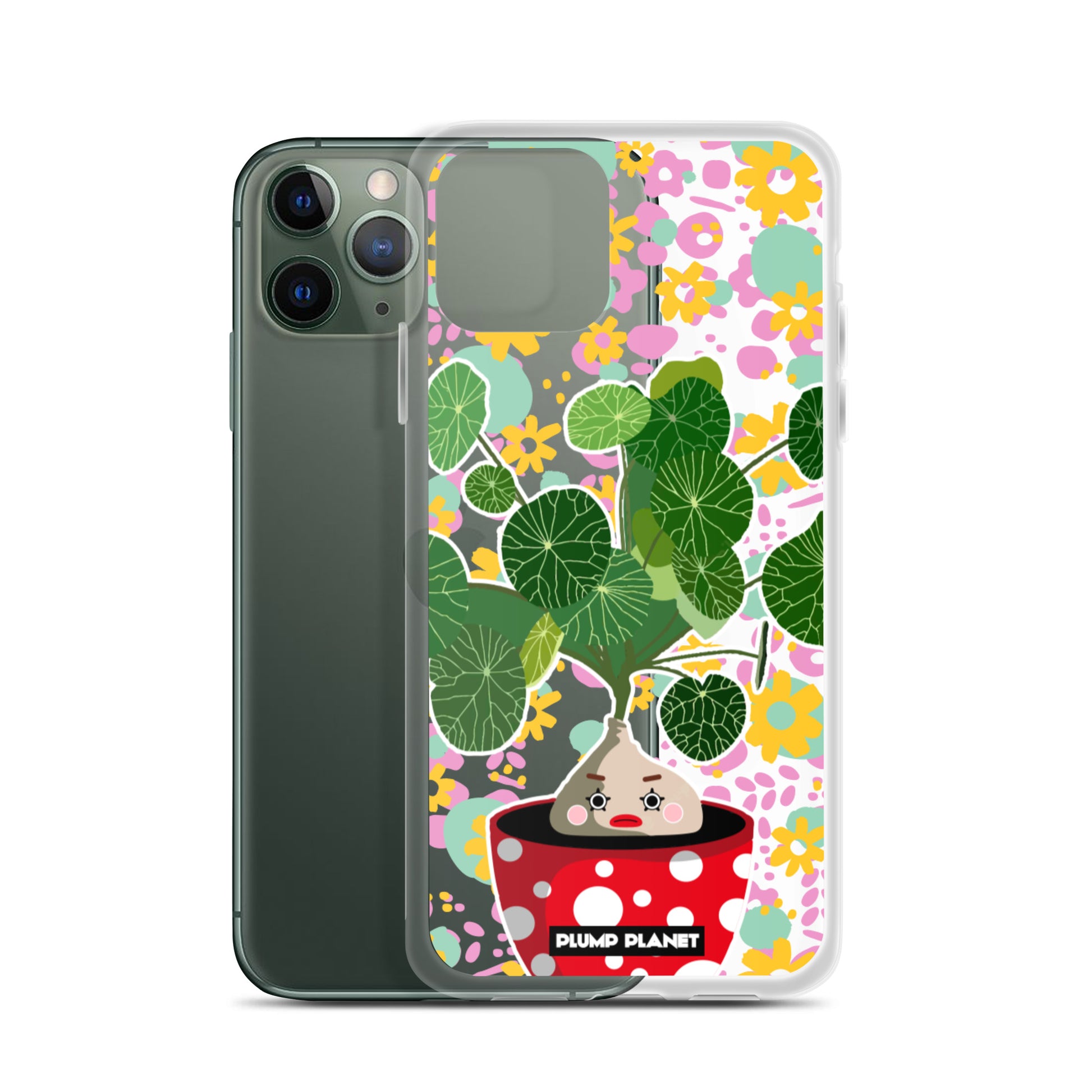 【iPhone】Colorful Forest Pot Plant - Phone Clear Case