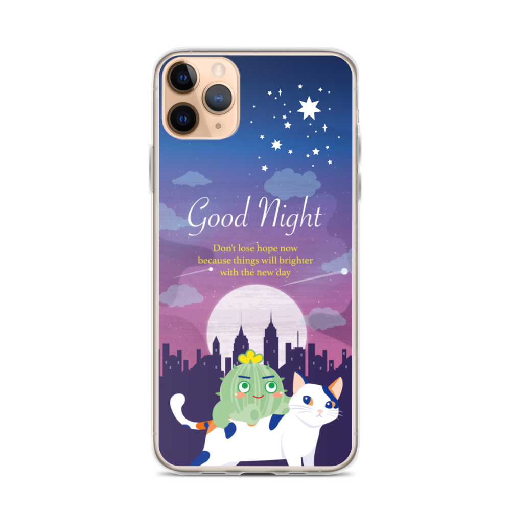 【iPhone】Good Night - Phone Clear Case